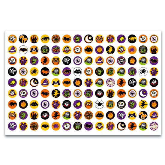 Sticker sheet – Little circles BTSF Halloween