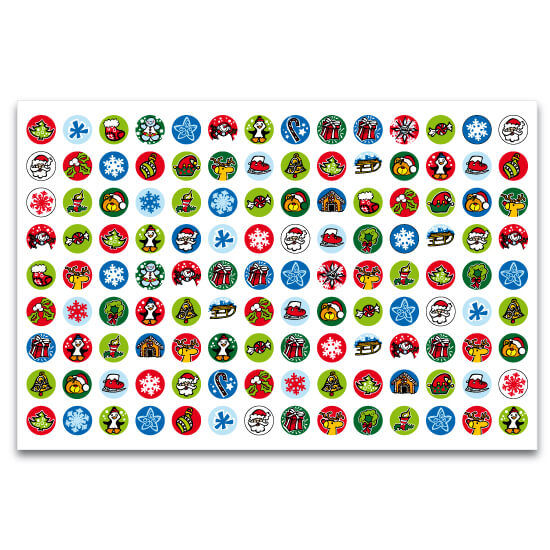 Sticker sheet – Little circles BTSF Holidays