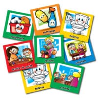 Menu du jour préscolaire et 1er cycle - Vignette à l'unité