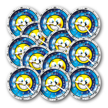 Petite horloges ensemble de 12 - apprentissages
