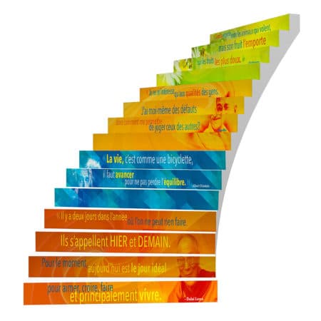 Adhesive Stair Riser Decals – Citations Collection
