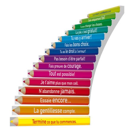 Adhesive Stair Riser Decals – Encouragement Collection