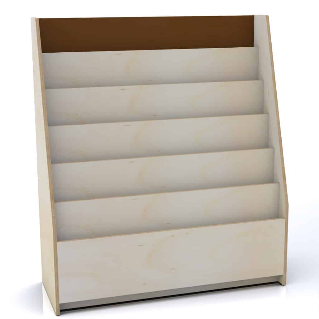 Display Bookshelf with Dry-Erase Board