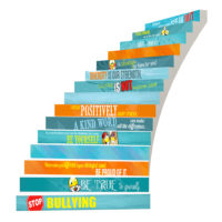 Adhesive Stair Riser Decals – Bullying Collection