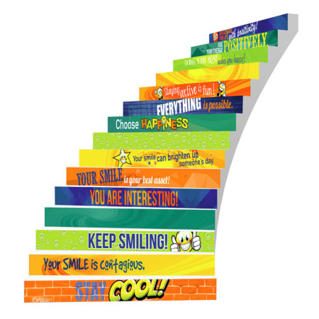 Adhesive Stair Riser Decals – Motivating Force Collection
