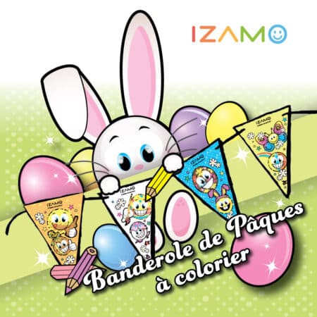 Pâques – Banderole à colorier