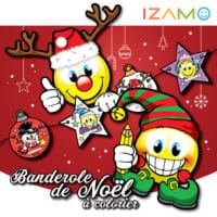 Coloring Christmas Banner