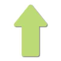 Autocollant plancher – Flèche verte