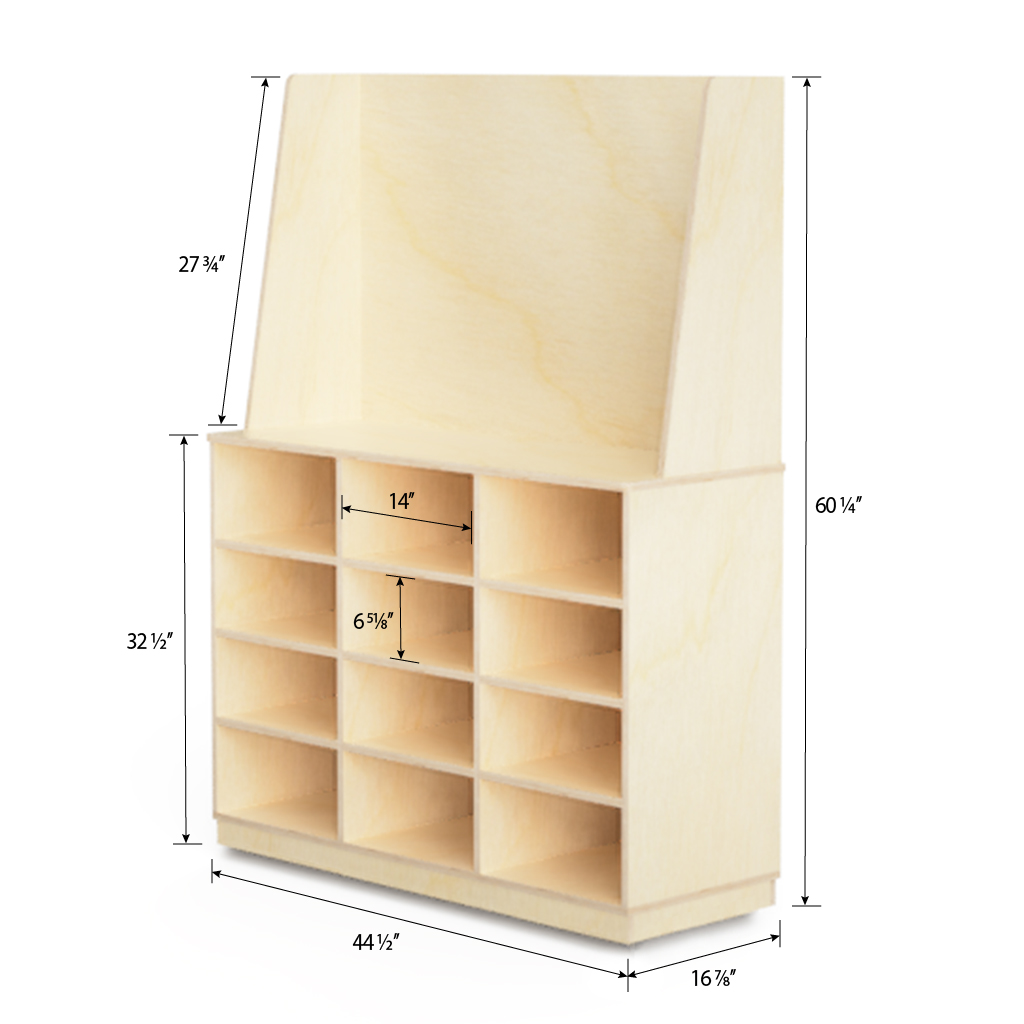 Meuble à 12 cases avec isoloir P-MB-1332 – Image 2