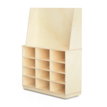 Meuble à 12 cases avec isoloir P-MB-1332